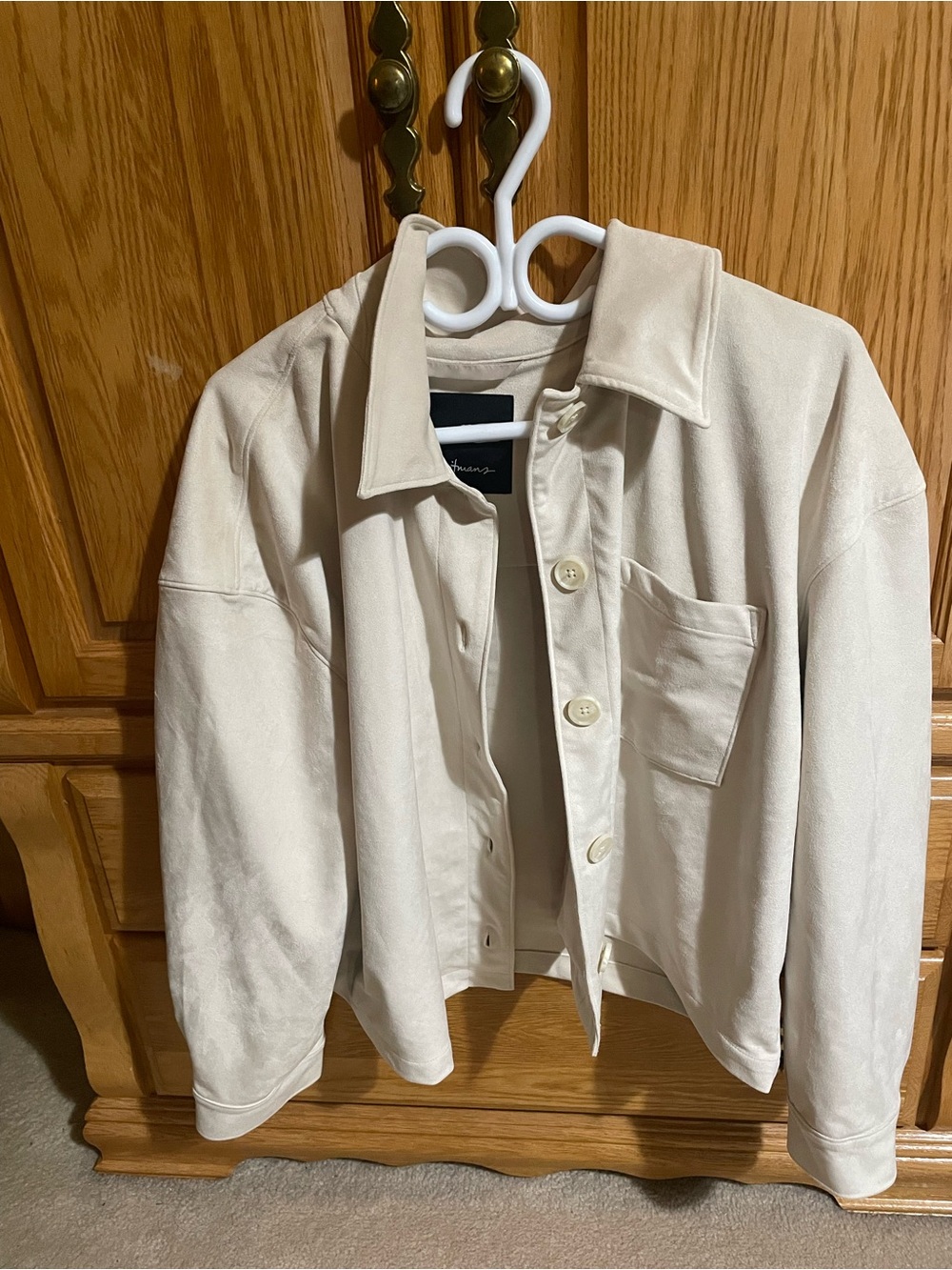 Cream Suede Jacket